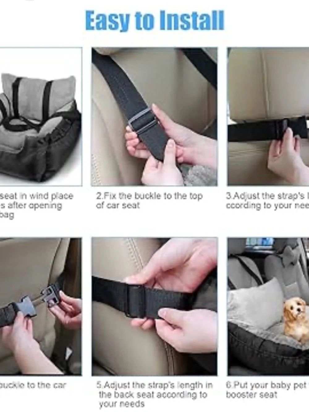 COMFY DOG CAT BED/CAR SEAT TRAVEL SEAT FOR DOG! APPROXIMATELY 24“ X 22“ NWT